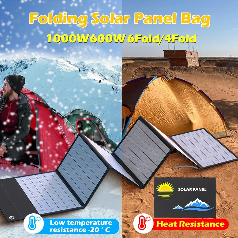 Zd Outdoor Camping - Tas Pengisi Daya Tenaga Surya 1000W