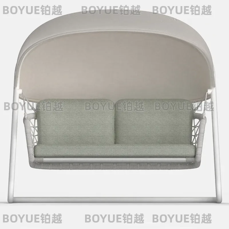 Outdoor Camping Rocking Chair - Kursi Ayun Tahan Air Warna Biru