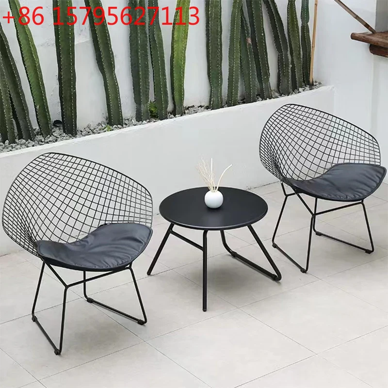 Outdoor Camping Rocking Chair - Set Kursi Taman Logam, Kursi Plastik