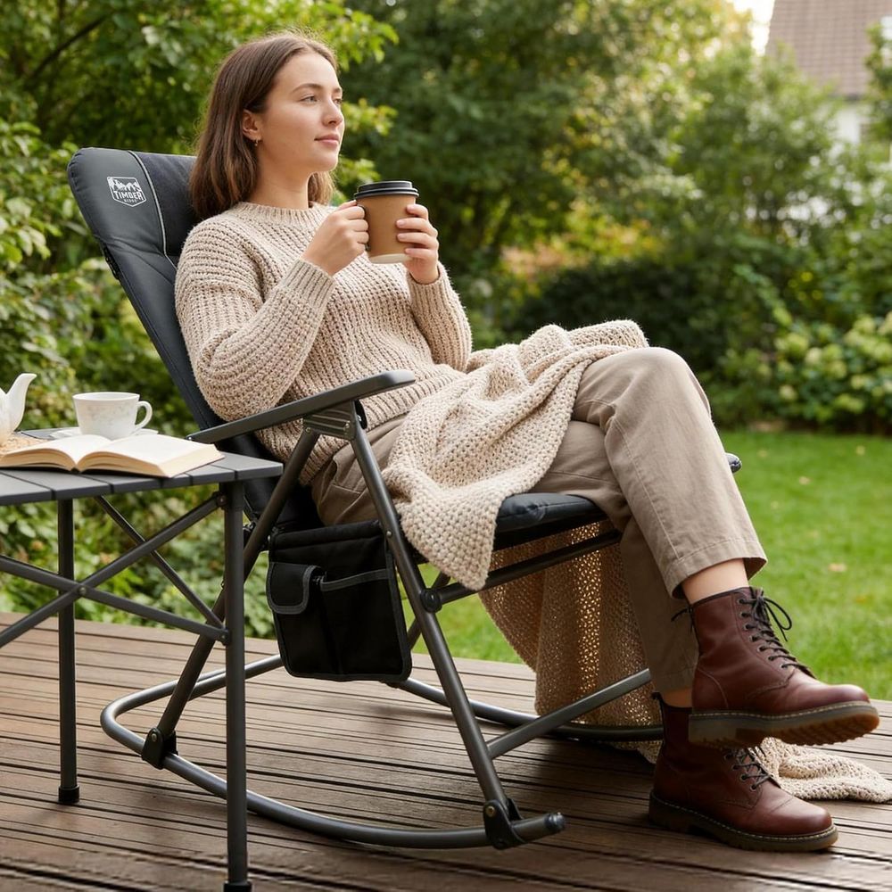 Outdoor Camping Rocker - Kursi Goyang Camping Ukuran Besar, Kursi
