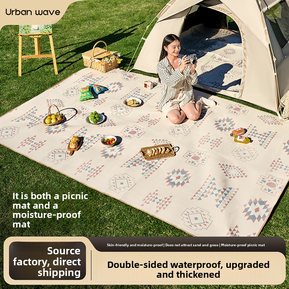 Outdoor Camping Mats Large - Alas Piknik Tahan Air Tebal, Alas