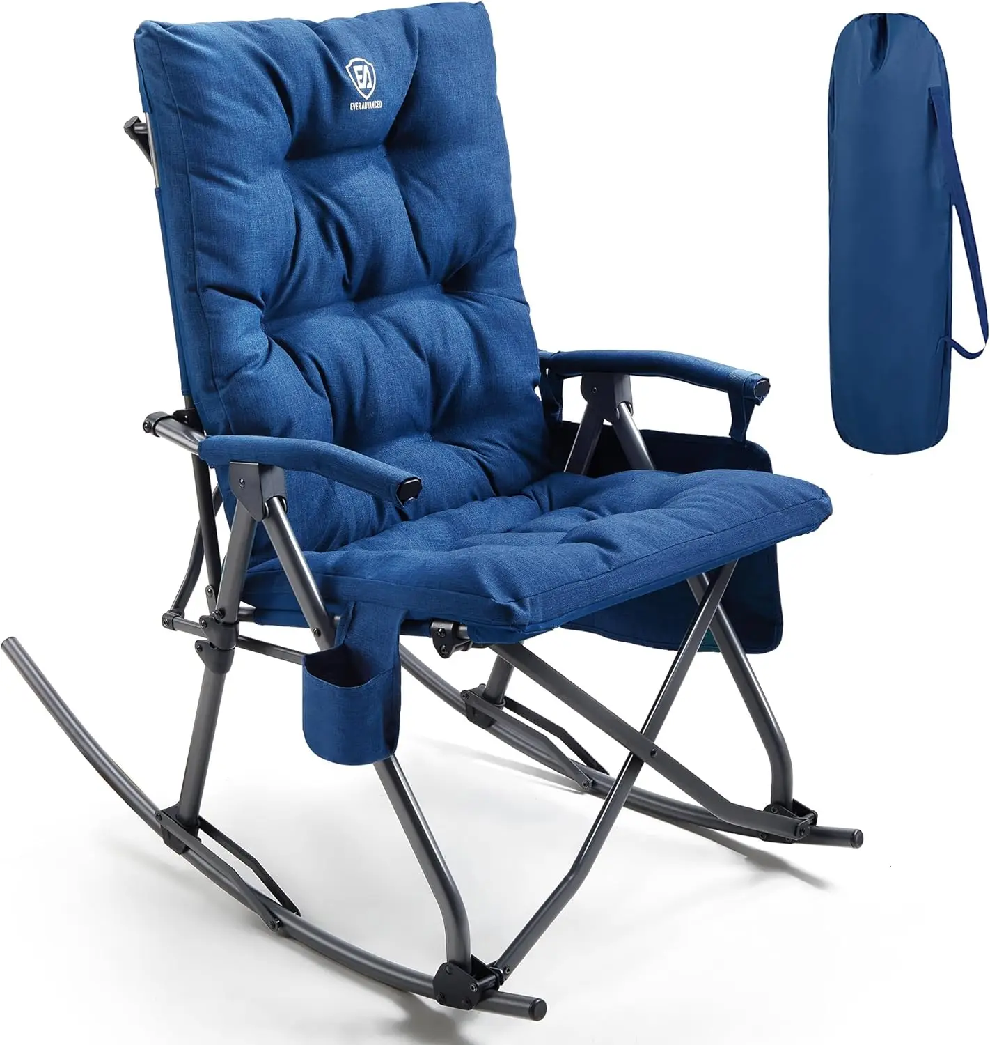 Outdoor Camping Rocker - Kursi Lipat Goyang Ukuran Besar Berlapis