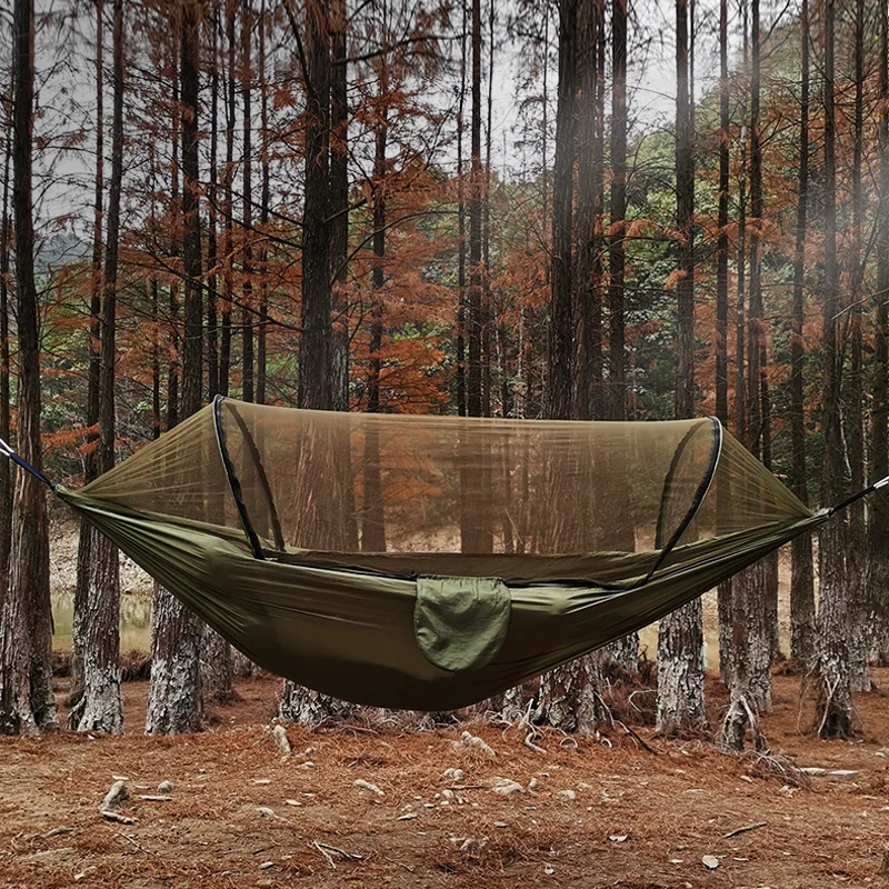 Outdoor Camping Rocking Chair - Hammock Jaring Nyamuk Buka Cepat Otomatis