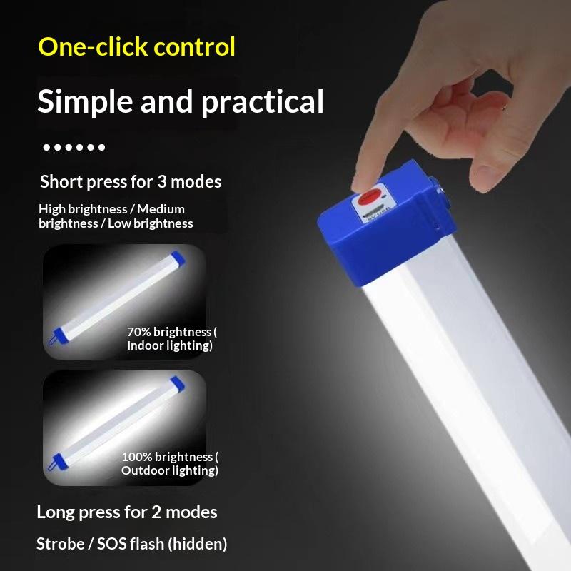 Outdoor Camping Youtube - Lampu Tabung LED Isi Ulang 17/32/52/70CM,