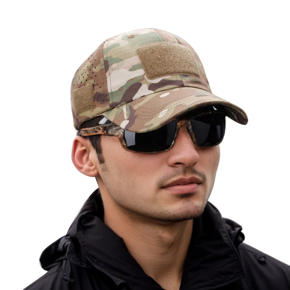 Zd Outdoor Camping - Topi Bisbol Kamuflase Bernapas dengan Perlindungan