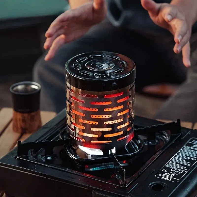 Outdoor Camping Gas Heater - Penutup Pemanas Baja Tahan Karat untuk