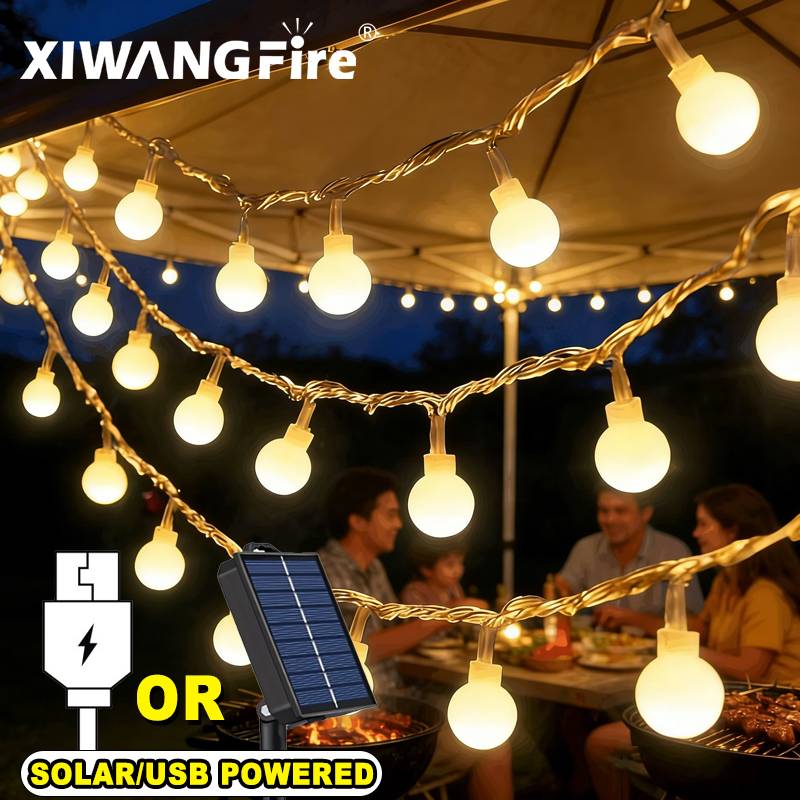 Lampu String Tenaga Surya/USB/ - Camping Rope ulasan dan harga