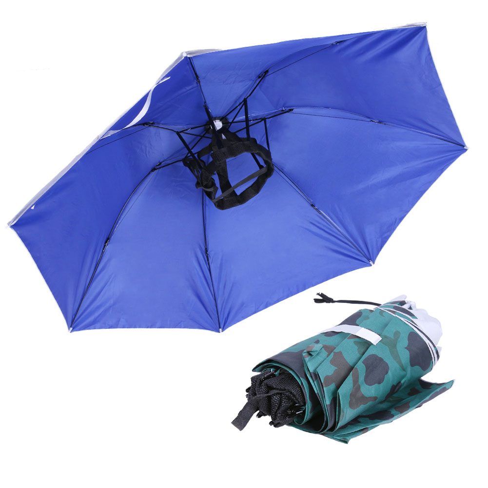 Topi Payung Lipat Anti Hujan,  - Outdoor Camping Umbrella ulasan dan harga