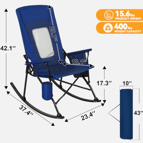 2 Kursi Lipat Goyang untuk Dew - Outdoor Camping Rocker ulasan dan harga
