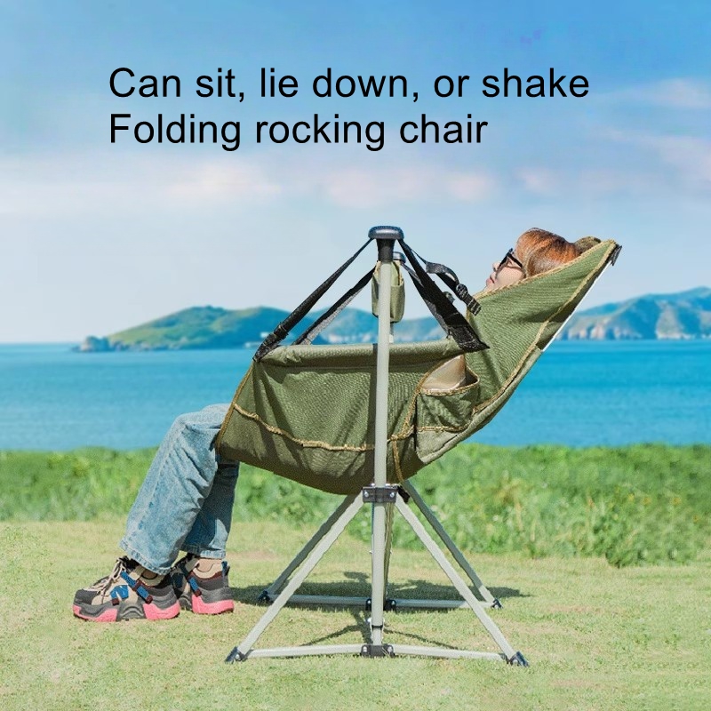 Kursi goyang untuk perjalanan  - Outdoor Camping Rocking Chair ulasan dan harga