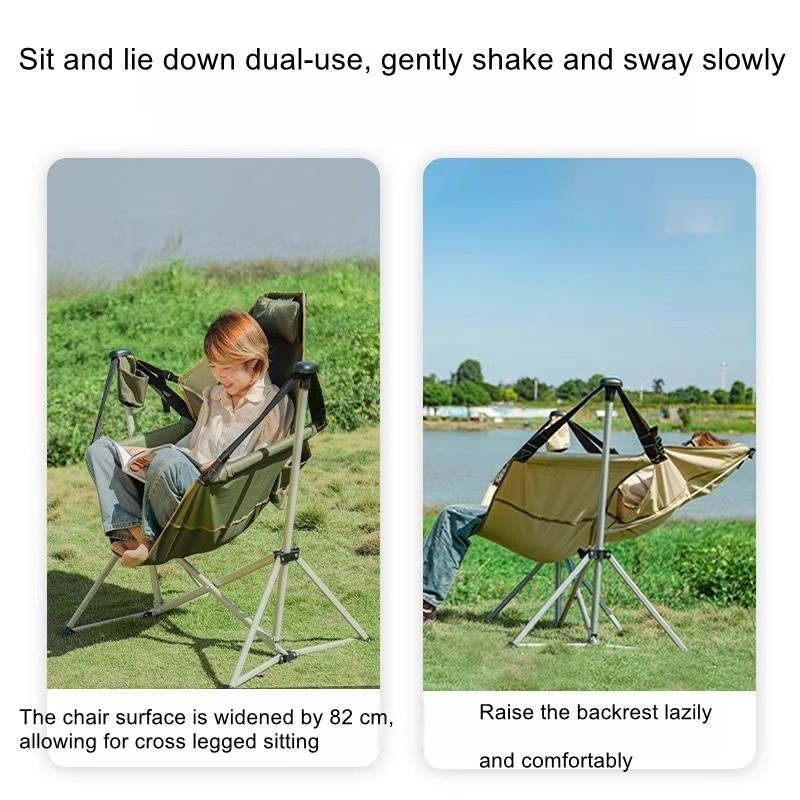 Kursi goyang untuk perjalanan  - Outdoor Camping Rocking Chair ulasan dan harga