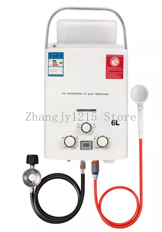Pemanas Air Tanpa Tangki Gas L - Outdoor Camping Gas Heater ulasan dan harga