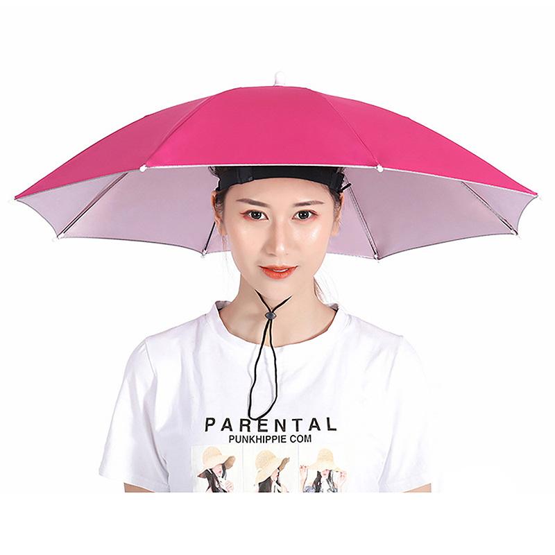Topi Payung Portabel Anti Huja - Outdoor Camping Umbrella ulasan dan harga