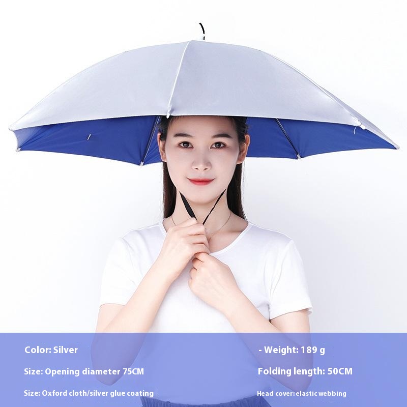Topi Payung Portabel Anti Huja - Outdoor Camping Umbrella ulasan dan harga
