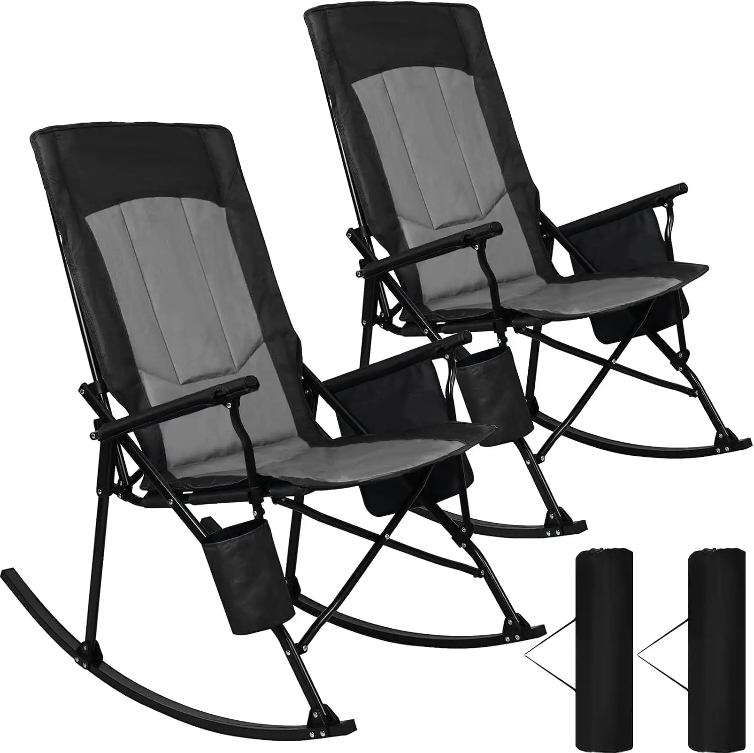 2 Paket Kursi Goyang Portabel  - Outdoor Camping Rocker ulasan dan harga