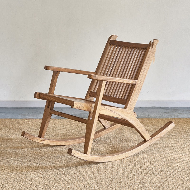 Kursi Santai Kayu Elm Tua yang - Outdoor Camping Rocking Chair ulasan dan harga