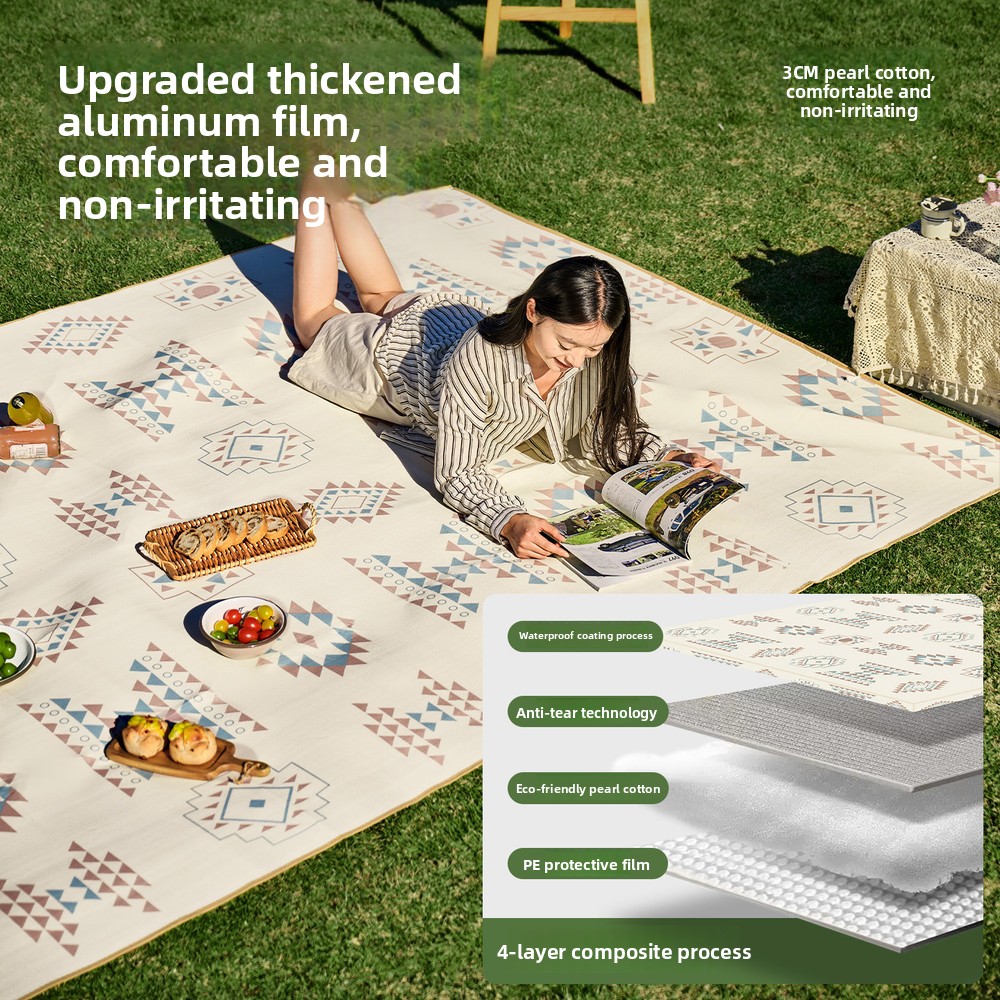 Alas Piknik Tahan Air Tebal, A - Outdoor Camping Mats Large ulasan dan harga