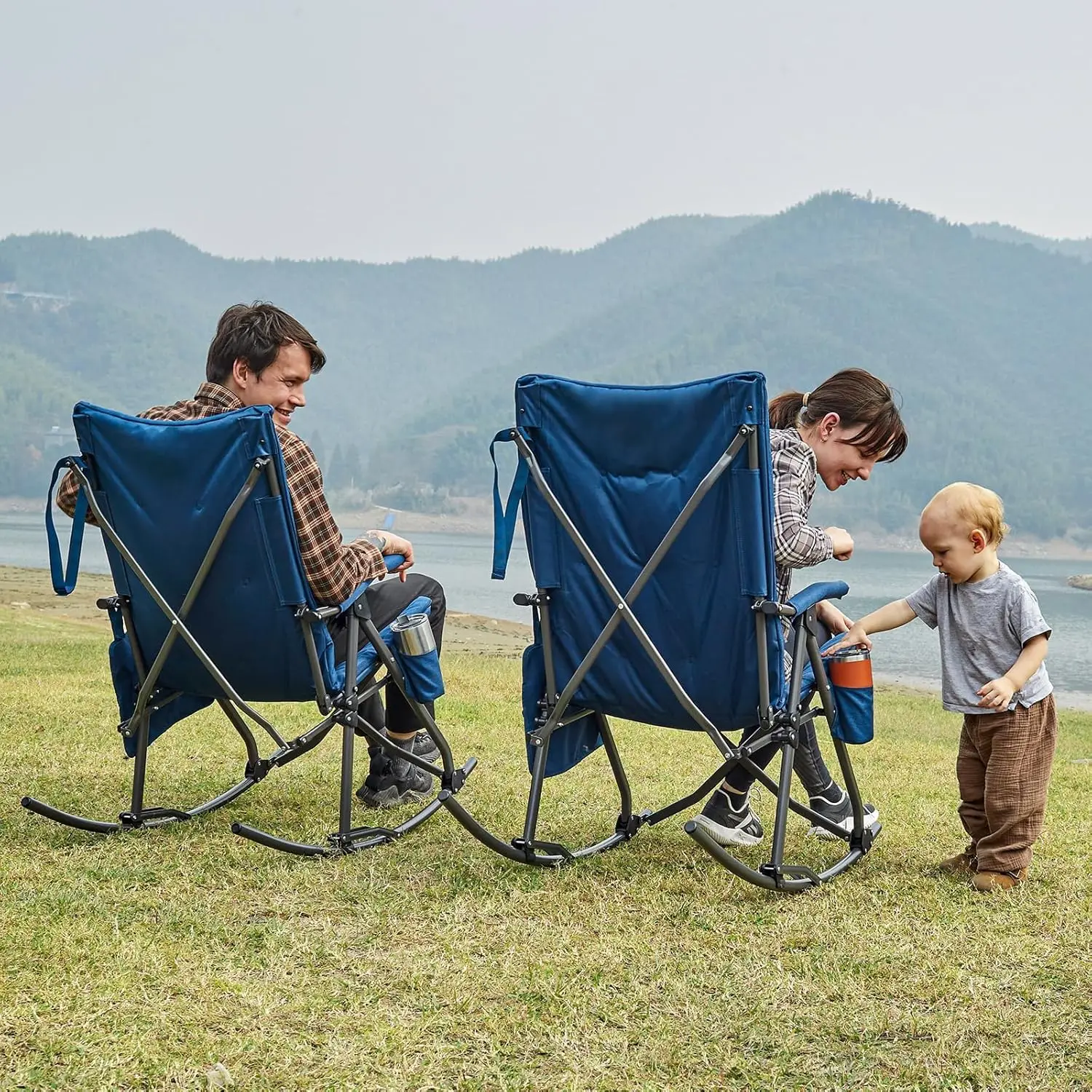 Kursi Lipat Goyang Ukuran Besa - Outdoor Camping Rocker ulasan dan harga