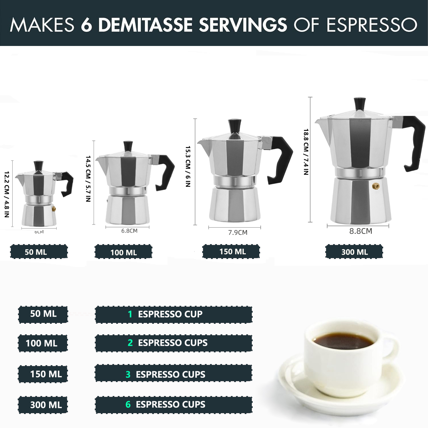 Moka Pot Aluminium Klasik 50-3 - Outdoor Camping Items ulasan dan harga