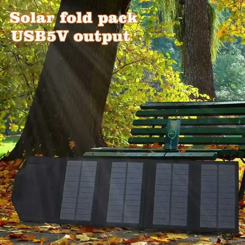 Panel Surya Lipat 500W 4-Panel - Zd Outdoor Camping ulasan dan harga