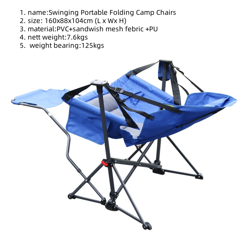 Kursi Lipat Portabel untuk Ber - Outdoor Camping Rocker ulasan dan harga