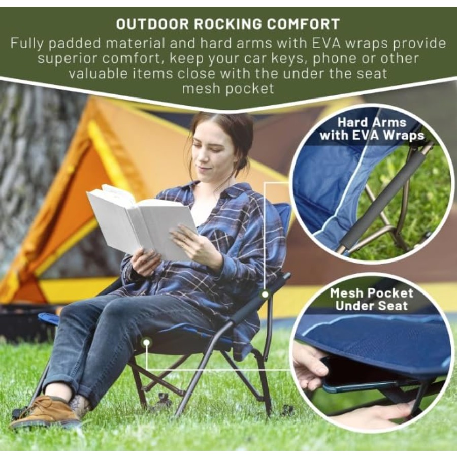 Kursi Lipat Goyang untuk Berke - Outdoor Camping Rocker ulasan dan harga