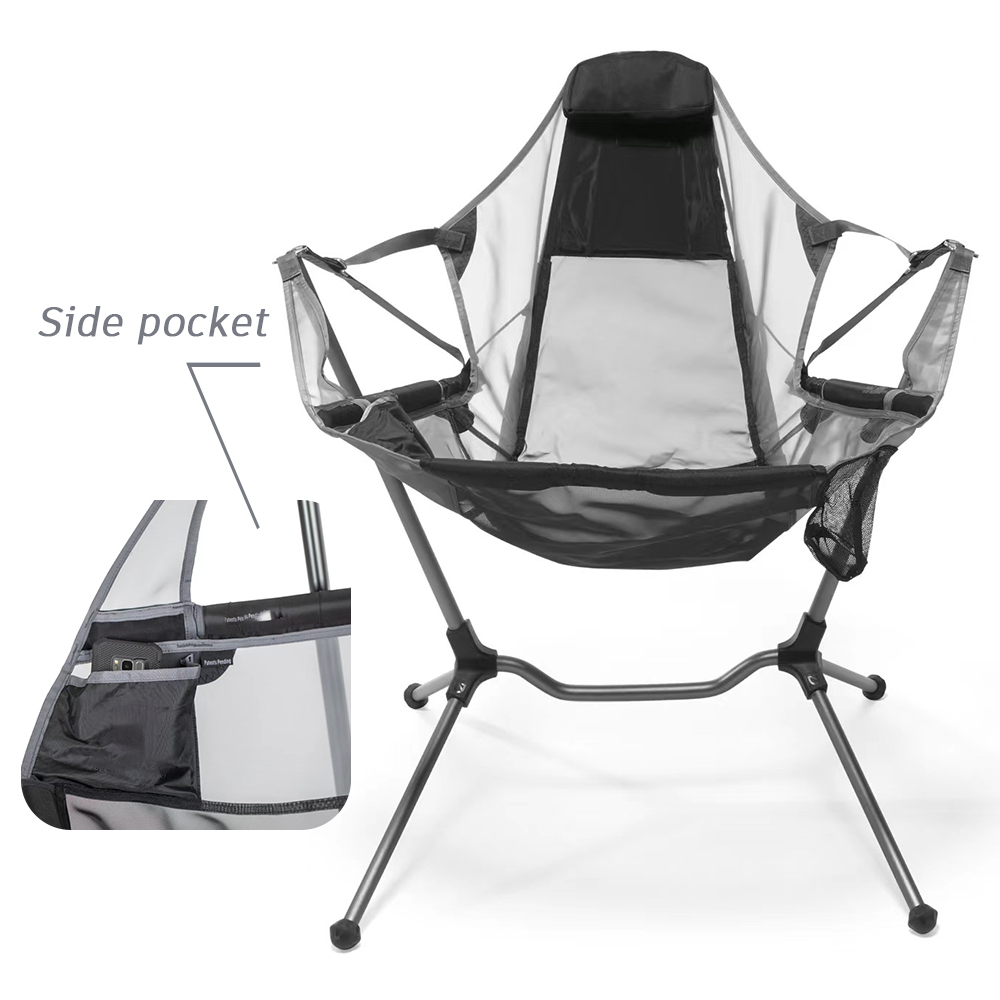 Kursi Lipat Pantai Aluminium P - Outdoor Camping Rocking Chair ulasan dan harga