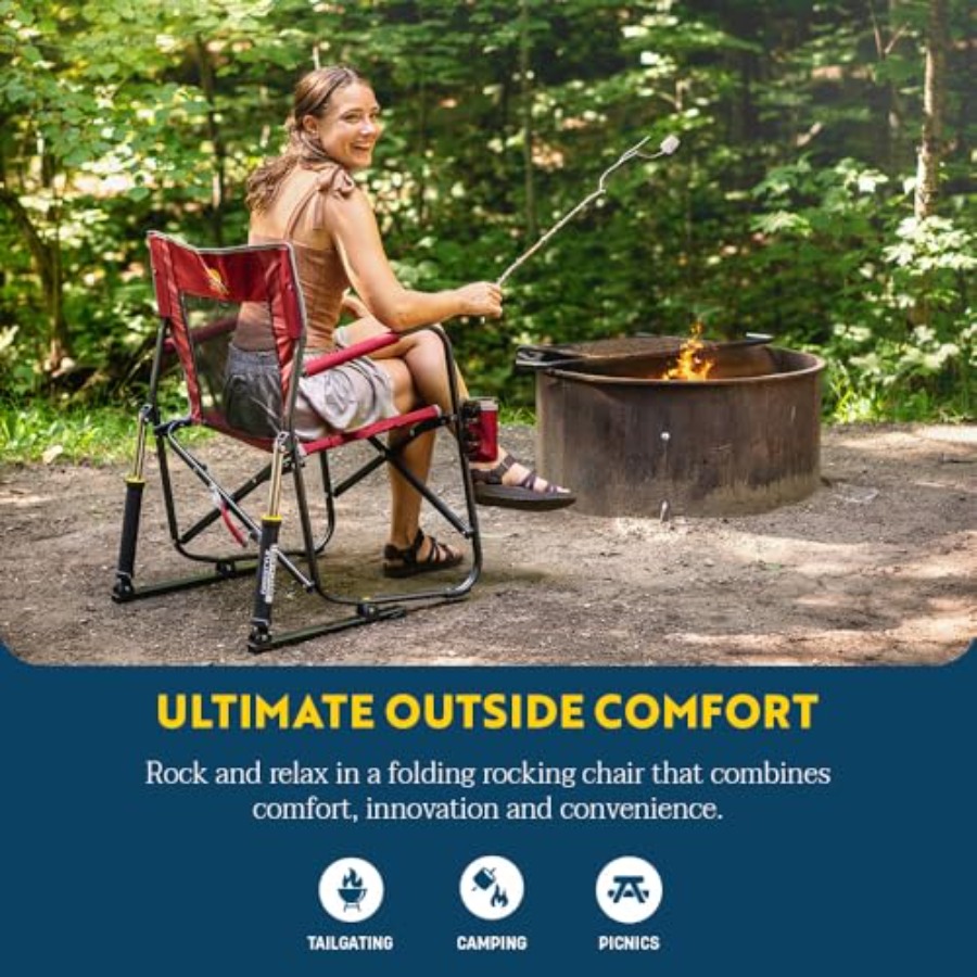 Kursi Goyang Lipat Freestyle R - Outdoor Camping Rocking Chair ulasan dan harga