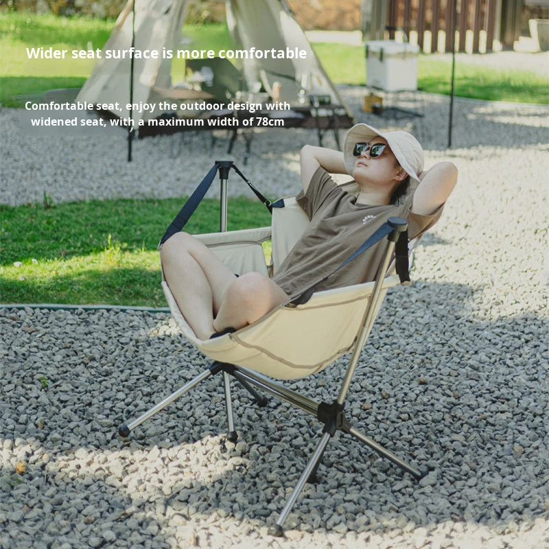 Kursi Goyang Lipat Outdoor Unt - Outdoor Camping Rocking Chair ulasan dan harga