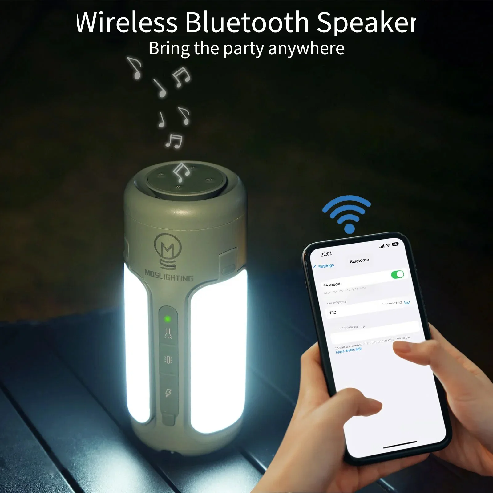 MOSLIGHTING Speaker Bluetooth  - Zd Outdoor Camping ulasan dan harga